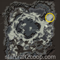 Pulse Cannon Position (North East) Minimap