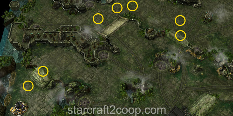 Harass Wave Spawn Positions for Bot Wave 2